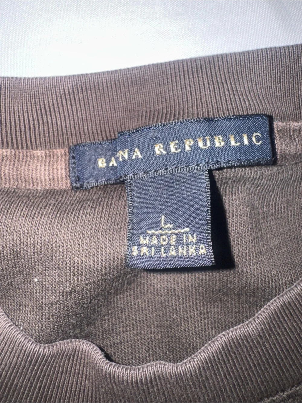 Banana Republic Men's Crewneck Sweatshirt - Charcoal